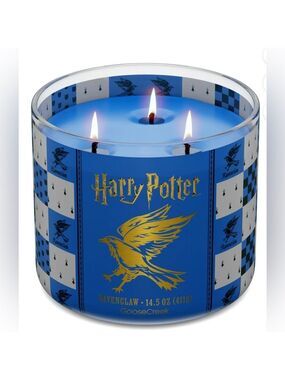 Harry Potter Ravenclaw Blue 3-Wick Candle Hogwarts Collectible NEW